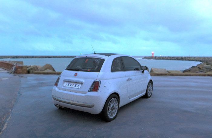 mentalrayIbl fix fiat 500